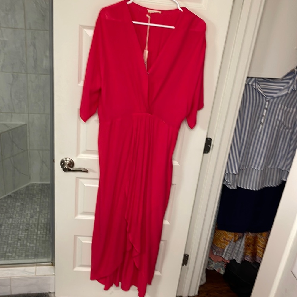 Love stitch, high-lo maxi dress. Light and airy!